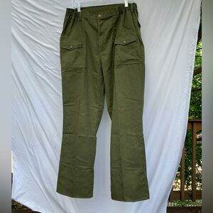 BOY SCOUTS OF AMERICA vintage olive green troop masters trousers/pants